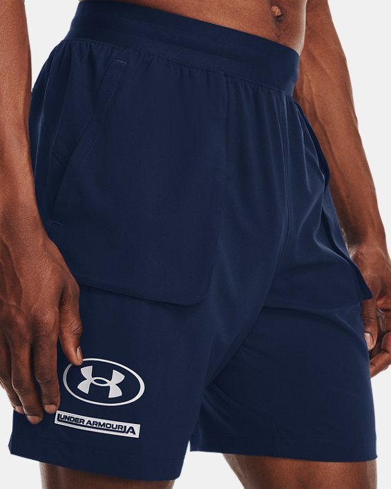 Men's UA Evolution Train Shorts, Navy, pdpMainDesktop image number 3